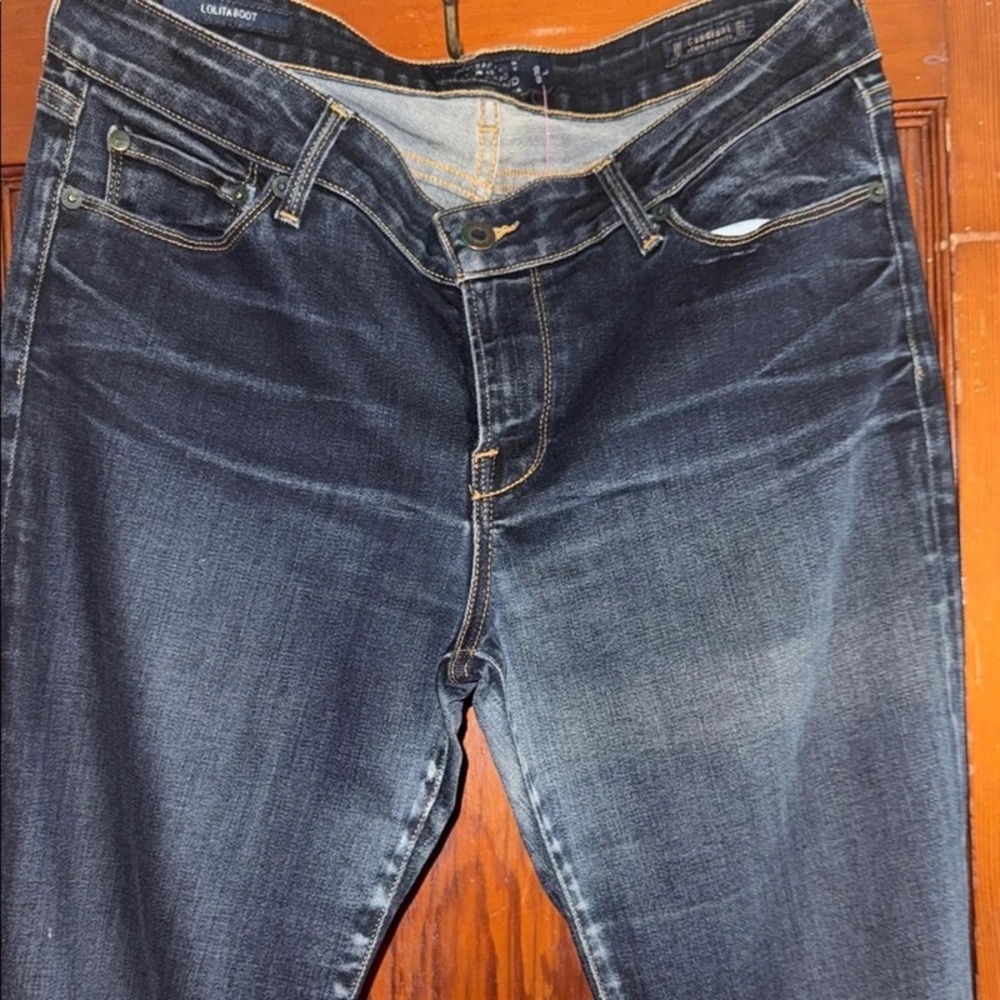 Dark Blue Women's Bootcut Jeans - Picture 2 of 2
